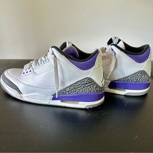 Nike Men's White and Purple Sneakers